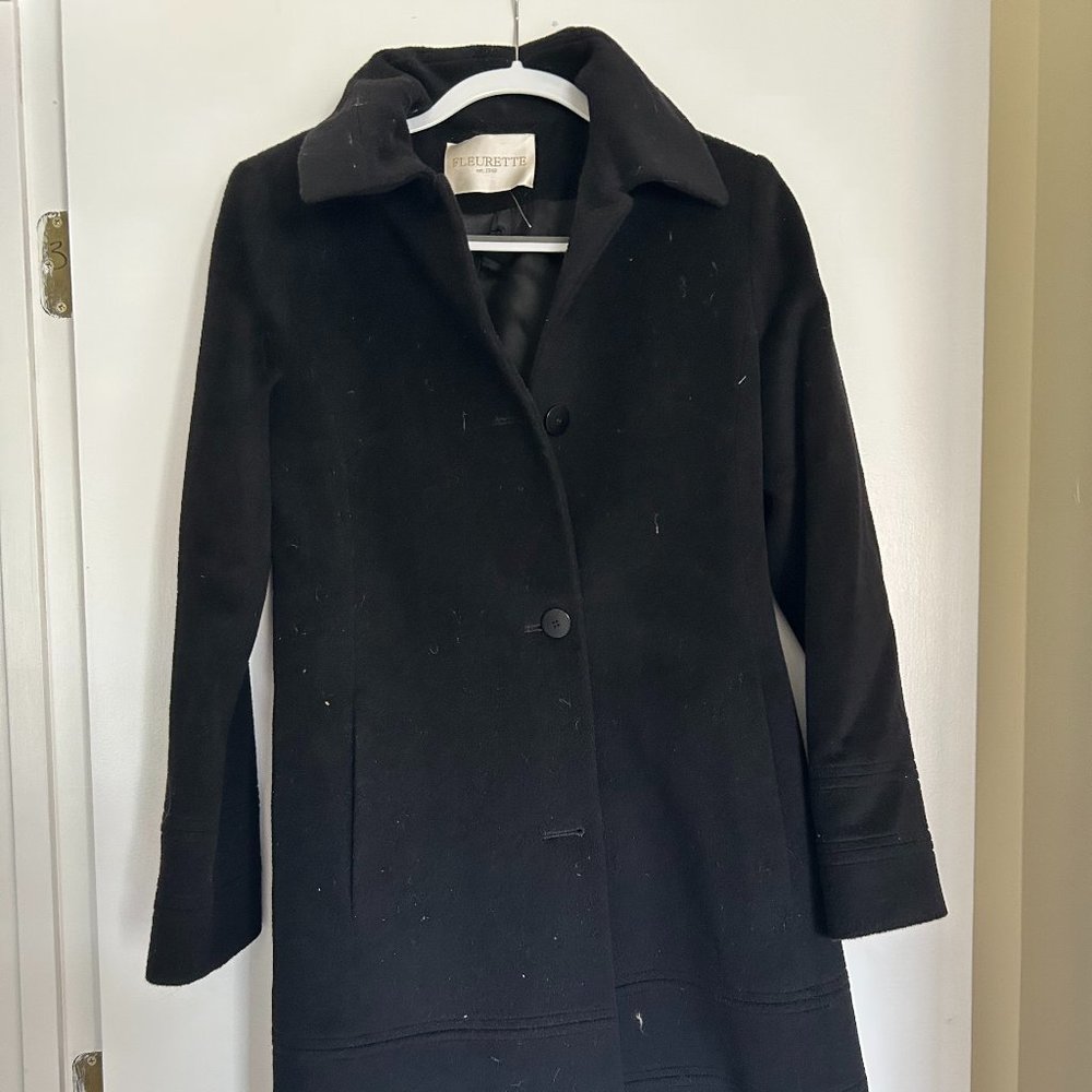 Fleurette barely worn pea coat